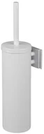 Akcesoria do wc - Merida Szczotka do WC TUBA z przykrywką stal biała GIB351 - miniaturka - grafika 1