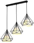 Lampy sufitowe - ABIGALI Lampa wisząca Diament Abigali Diamond III L ABIGALI-CHNR3L-E27 - miniaturka - grafika 1