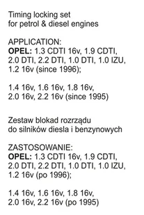 Yato ZESTAW BLOKAD ROZRZĄDU OPEL BENZYNA I DIESEL ZAWIERA 29 ELEMENTÓW YT-06007 ZYSKAJ RABAT 30 ZŁ YT-06007 - Narzędzia warsztatowe - miniaturka - grafika 6