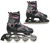 Rolki - Mico Łyżworolki Flos Girl 2w1 łyżwy rolki Rozmiar buta: 40-43 FLOS_GRIL_40-43 - miniaturka - grafika 1