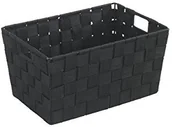 Pudła i pojemniki do przechowywania - Wenko WENKO kosz do przechowywania-częściowy zestaw w czarnym kolorze 198780_Schwarz - miniaturka - grafika 1