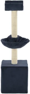 VidaXL Drapak dla kota z sizalowymi słupkami, 105 cm, niebieski 170627         VidaXL - Drapaki dla kotów - miniaturka - grafika 3