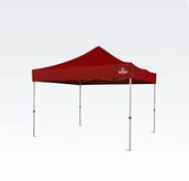 Pawilony ogrodowe - BRIMO Namiot nożycowy 3x3m - bez 3 ścian - Czerwony - miniaturka - grafika 1