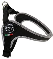 Szelki dla psów - Treponti Tre Ponti fibbia uprząż dla psa dla małych psów, z regulowanym pasem na brzuch, 1,5 cm, czarny - miniaturka - grafika 1
