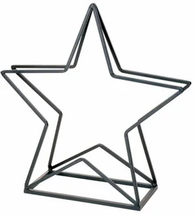 Kosz na drewno QUBUSS, gwiazda, grafitowy - Ozdoby bożonarodzeniowe - miniaturka - grafika 2