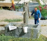 Akcesoria i części modelarskie - Pola ris 333212  Pump fontanna z koryto na wodę, akcesoria do modeli kolejek, budowa modeli - miniaturka - grafika 1