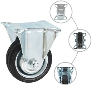 VidaXL 8 kółek nieskrętnych, 75 mm 277936         VidaXL - Kółka i bloczki - miniaturka - grafika 2