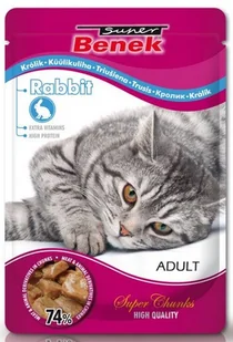 Certech Super Benek Saszetka królik w sosie 100g - Mokra karma dla kotów - miniaturka - grafika 3