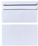 Koperty - Herlitz Koperta  DIN długa, samoklejąca z okienkiem, 100 sztuk z wewnętrznym nadrukiem w opakowaniu foliowym, zgrzane, białe, biały Dl 4008110764788 - miniaturka - grafika 1