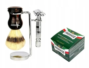 Zestaw Do Golenia Pędzel Stojak Maszynka Żyletki - Zestawy kosmetyków męskich - miniaturka - grafika 8