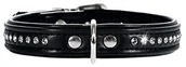 Obroże dla psów - Hunter Modern Art luksusowa obroża dla psa, sztuczna skóra, czarny - miniaturka - grafika 1