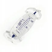 Meble i wyposażenie gabinetów medycznych - Inna Eliptyczny worek do zbiórki moczu na nogę 1 szt. 1 l NN-MZA-WDZM-004 - miniaturka - grafika 1