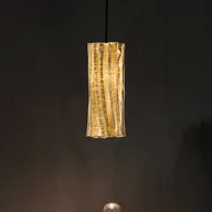 Lampy sufitowe - Slamp Accordéon Vertical żyrandol złoty/czarny - miniaturka - grafika 1