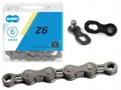Łańcuchy rowerowe - Łańcuch Kmc Z6 szary 5,6-rzęd. 114 ogniw 7,3 mm - miniaturka - grafika 1