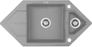 Deante Hexon ZQPS653 szary - Zlewozmywaki Deante Hexon ZQPS653 szary - Zlewozmywaki - miniaturka - grafika 3