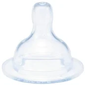 Smoczki do butelek - BebeDue Medic, Smoczek silikonowy do butelek 0-3 m, 2 szt. - miniaturka - grafika 1