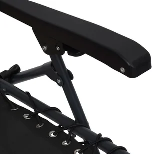 vidaXL Składane krzesło tarasowe, czarne, tworzywo textilene 312467 - Leżaki ogrodowe - miniaturka - grafika 9