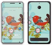 Etui i futerały do telefonów - Sony Royal Sticker Royal tatuaż ścienny RS. 74098 samoprzylepny do Xperia E1 z motywem kwiatu i pupy RS.74098 - miniaturka - grafika 1