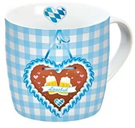 Filiżanki - infinite by GEDA LABELS Infinite by GEDA LABELS filiżanka na Oktoberfest odłowiono BUB porcelanowa filiżanka z uchwytem, porcelana, niebieski/biały, 11,5 x 9,5 x 9 cm 12688 - miniaturka - grafika 1