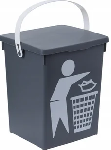 Pojemnik Na Odpady Bio Kosz Śmietnik 5L Z Pokrywą - Kosze na śmieci - miniaturka - grafika 2