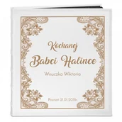 Albumy fotograficzne - NA Murrano Album Zdjęcia GRAWER Upominek Dla Babci ALB-SC-WH-CO2-026 - miniaturka - grafika 1