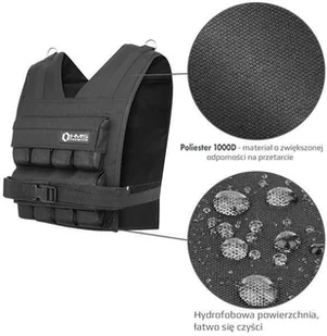 HMS Kamizelka treningowa KTO16 z regulowanym obciążeniem 16 kg - - Obciążenia - miniaturka - grafika 4
