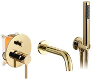 Zestawy prysznicowe - Rea Bateria wannowa Lungo L. Gold Podtynkowa + BOX - miniaturka - grafika 1