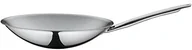 Woki - Unbekannt Spring 1682176035 Wok z trzonkiem okrągły dno, ze stali nierdzewnej, srebrny, 15 x 43,2 x 66 cm 1682176035 - miniaturka - grafika 1