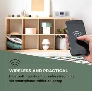 Auna Silver Star Stereo Biały - Radia - miniaturka - grafika 5