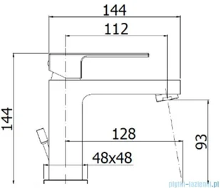 Paffoni Elle bateria umywalkowa czarny mat EL071NO | - Baterie umywalkowe - miniaturka - grafika 2