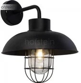 Lampy ogrodowe - Brilliant Oświetlenie Portland Zewnętrzny kinkiet Czarny, 1-punktowy 96297/06 - miniaturka - grafika 1