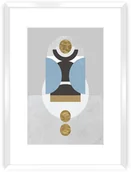 Obrazy i zdjęcia - Dekoria Plakat Geometric Shapes I 40 x 50 cm Ramka Biała 221D-000-54 - miniaturka - grafika 1