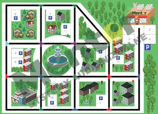 Mentor Mata Miasto 144 x 200 cm 8082 - Pomoce naukowe Mentor Mata Miasto 144 x 200 cm 8082 - Pomoce naukowe - miniaturka - grafika 1
