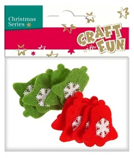 Ozdoba dekoracyjna filc dzwonki 10el - Scrapbooking - miniaturka - grafika 2