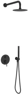 Actima Pi Zestaw prysznicowy podtynkowy z deszczownicą czarny mat AREX.SET.1245BL - Zestawy prysznicowe Actima Pi Zestaw prysznicowy podtynkowy z deszczownicą czarny mat AREX.SET.1245BL - Zestawy prysznicowe - miniaturka - grafika 1