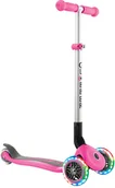 Hulajnogi - Globber Primo Foldable Lights Dzieci Klasyczny skuter Różowy, Scooter 4897070184909 - miniaturka - grafika 1