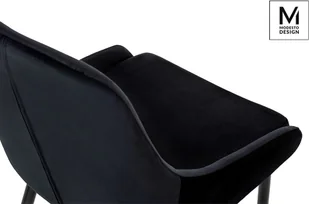 Modesto Krzesło Clover Velvet Czarny - Krzesła - miniaturka - grafika 13