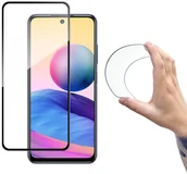 Szkła hartowane na telefon - Wozinsky Full Cover Flexi Nano folia szklana szkło hartowane z ramką Xiaomi Redmi Note 10 5G czarny hurtel-73026-0 - miniaturka - grafika 1