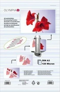 Olympia 9183 foliami do laminowania, 125 Mic, DIN A3, 25 sztuki 762643 - Folie do laminatora - miniaturka - grafika 2