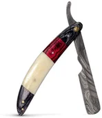 Brzytwy fryzjerskie - ROOMCAYS ROOMCAYS Brzytwa ze stali damasceńskiej - kość słoniowa D490-379D4 - miniaturka - grafika 1