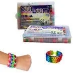 Zabawki kreatywne - Tm Toys Zestaw do plecenia bransoletek (2100 szt.) - 28 kolorów - miniaturka - grafika 1