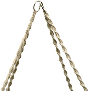 SASKA GARDEN Hamak ażurowy fotel wiszący 72x62cm z poduszką ecru victoriasport-1018065-0 - Fotele ogrodowe wiszące - miniaturka - grafika 5