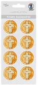 Scrapbooking - Ursus 8 Premium-naklejki 3d Chrześcijański motyw złoty krzyż - miniaturka - grafika 1