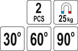 YATO MAGNETYCZNE UCHWYTY SPAWALNICZE ZESTAW 2SZT 25KG YT-08722 - Akcesoria spawalnicze - miniaturka - grafika 5