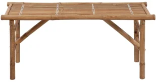 vidaXL Składana ławka ogrodowa z poduszką, 118 cm, bambusowa 3063874 - Ławki ogrodowe - miniaturka - grafika 3