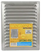 Kratki wentylacyjne - Maxpol kratki KRATKA CHROMONIKIEL 175*220MM NATURALNY UCHWYT ROZPRĘŻNY - miniaturka - grafika 1