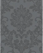 Tapety - Polami Tapeta fizelinowa Ornament czarna 53 cm x 10,05 m - miniaturka - grafika 1