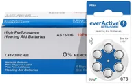 Baterie i akcesoria - EverActive 60 x baterie do aparatów słuchowych ULTRASONIC 675 - miniaturka - grafika 1