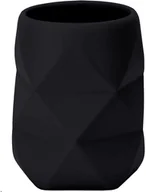 Kubki na szczoteczki do zębów - Kleine Wolke Kubek na szczoteczki do zębów Crackle Black 4004478319202 - miniaturka - grafika 1