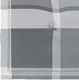 vidaXL Krzesła ogrodowe, 8 szt., z poduszkami w szarą kratkę, tekowe! 3073072 - Fotele i krzesła ogrodowe - miniaturka - grafika 8